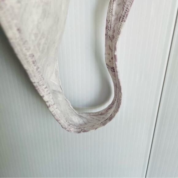 Pink by Victorias Secret long sleeve python print bodysuit size large - Picture 7 of 8